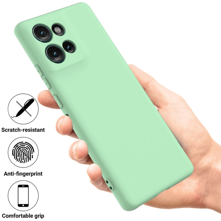 For Motorola Edge 50 Solid Color Liquid Silicone Dropproof Full Coverage Phone Case(Green) - free shipping - PMC TechLife - Order now!