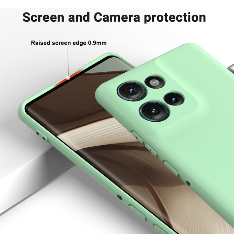 For Motorola Edge 50 Solid Color Liquid Silicone Dropproof Full Coverage Phone Case(Green) - free shipping - PMC TechLife - Order now!