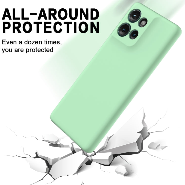 For Motorola Edge 50 Solid Color Liquid Silicone Dropproof Full Coverage Phone Case(Green) - free shipping - PMC TechLife - Order now!