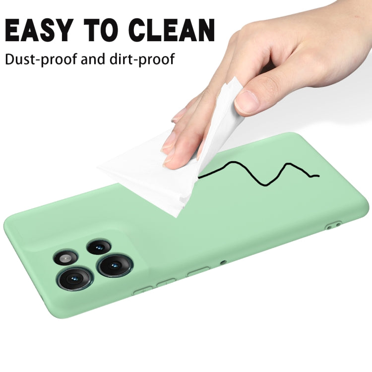 For Motorola Edge 50 Solid Color Liquid Silicone Dropproof Full Coverage Phone Case(Green) - free shipping - PMC TechLife - Order now!