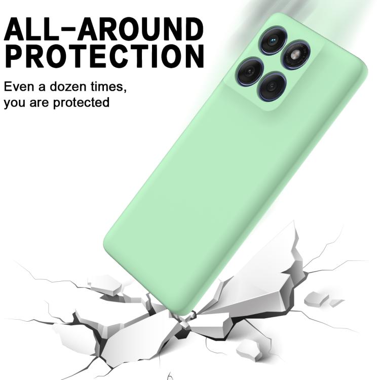 For Motorola Edge 60 Pro Solid Color Liquid Silicone Dropproof Full Coverage Phone Case(Green) - free shipping - PMC TechLife - Order now!