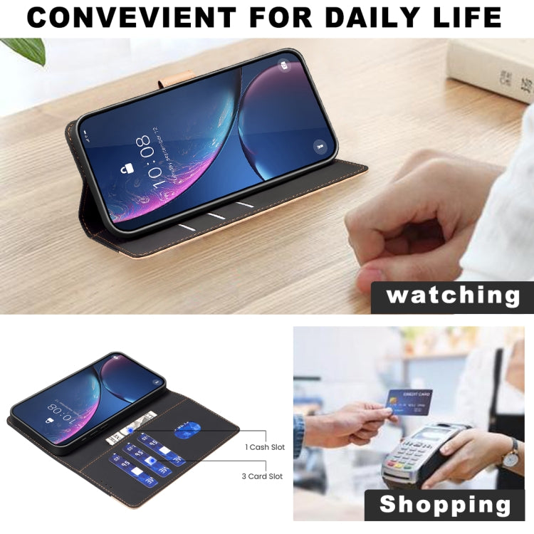 For Google Pixel 9 Color Matching RFID Anti-theft Leather Phone Case(Black) - Google Cases by PMC TechLife | Online Shopping South Africa | PMC TechLife | Buy Now Pay Later Mobicred