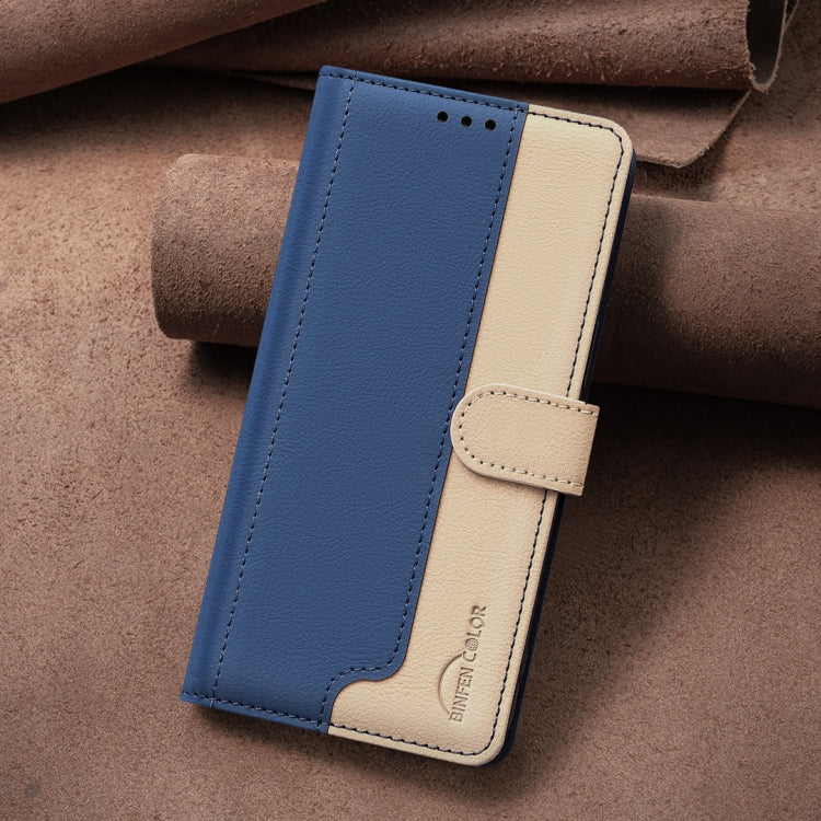 For Google Pixel 9 Color Matching RFID Anti-theft Leather Phone Case(Blue) - Google Cases by PMC TechLife | Online Shopping South Africa | PMC TechLife | Buy Now Pay Later Mobicred