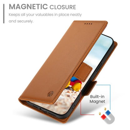 For Google Pixel 9 Side Buckle Magnetic Frosted Leather Phone Case(Brown) - Google Cases by PMC Jewellery | Online Shopping South Africa | PMC Jewellery | Buy Now Pay Later Mobicred