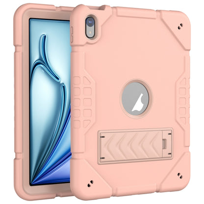 For iPad Air 11 2024 Armor Holder Silicone Hybrid PC Tablet Case(Rose Gold) - iPad Air 11 2024 Cases by PMC Jewellery | Online Shopping South Africa | PMC Jewellery | Buy Now Pay Later Mobicred