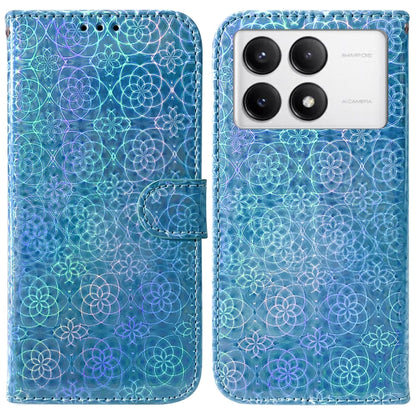 For Xiaomi Redmi K70 / K70 Pro Colorful Magnetic Buckle Leather Phone Case(Blue) - K70 Cases by PMC Jewellery | Online Shopping South Africa | PMC Jewellery | Buy Now Pay Later Mobicred