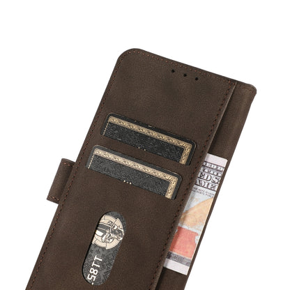 For Samsung Galaxy S25 Ultra 5G KHAZNEH Matte Texture Leather Phone Case(Brown) - Galaxy S25 Ultra 5G Cases by PMC Jewellery | Online Shopping South Africa | PMC Jewellery | Buy Now Pay Later Mobicred