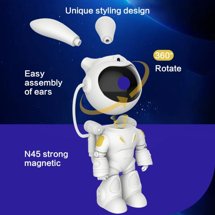G001 Space Rabbit Starry Sky Projection Lamp Bluetooth Speaker 2 in 1 Laser Light(White) - Projection Lamp by PMc TechLife | Online Shopping South Africa | PMc TechLife | Buy Now Pay Later Mobicred