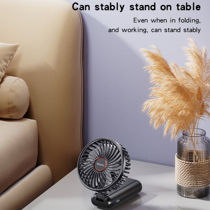 Yesido YF10 Foldable Silent Handheld USB Charging Fan(Black) - Electric Fans by Yesido | Online Shopping South Africa | PMC Jewellery | Buy Now Pay Later Mobicred