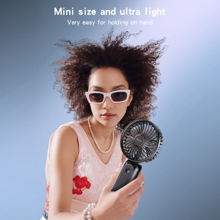 Yesido YF10 Foldable Silent Handheld USB Charging Fan(Black) - Electric Fans by Yesido | Online Shopping South Africa | PMC Jewellery | Buy Now Pay Later Mobicred