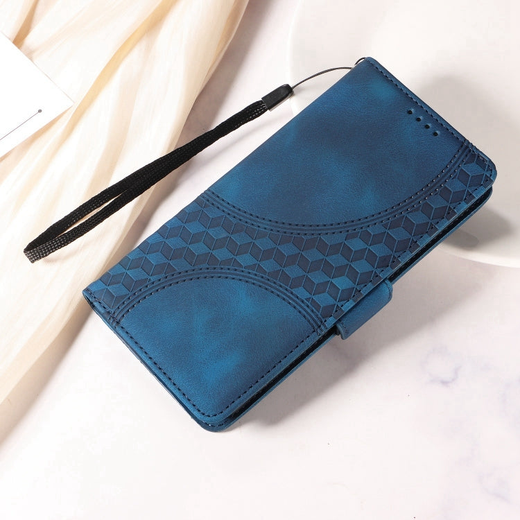 For Redmi K70 / K70 Pro Embossed Rhombus Starry Leather Phone Case(Blue) - K70 Pro Cases by PMC Jewellery | Online Shopping South Africa | PMC Jewellery | Buy Now Pay Later Mobicred