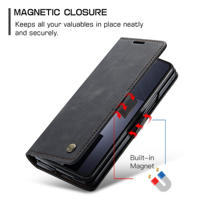 For Samsung Galaxy Z Fold6 5G CaseMe 013 Multifunctional Horizontal Flip Leather Phone Case(Black) - Galaxy Z Fold6 5G Cases by CaseMe | Online Shopping South Africa | PMC Jewellery | Buy Now Pay Later Mobicred