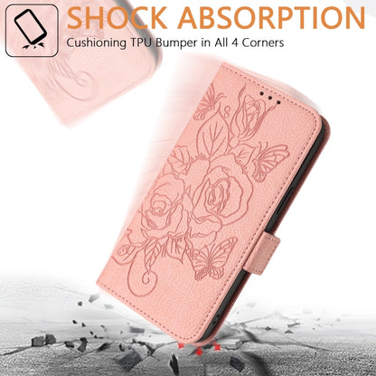 For Google Pixel 9 Pro XL Embossed Rose RFID Anti-theft Leather Phone Case(Pink) - Google Cases by PMC Jewellery | Online Shopping South Africa | PMC Jewellery | Buy Now Pay Later Mobicred