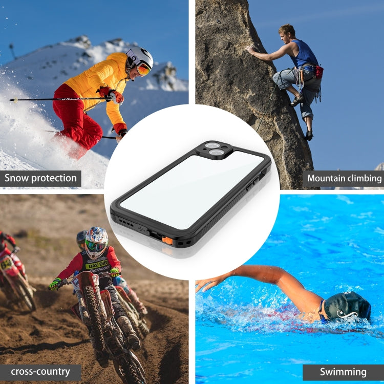 For iPhone 15 Plus RedPepper Shockproof IP68 Waterproof PC + TPU Protective Case(Black) - iPhone 15 Plus Cases by RedPepper | Online Shopping South Africa | PMC Jewellery | Buy Now Pay Later Mobicred