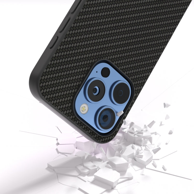 For iPhone 16 Pro Carbon Fiber Texture Protective Phone Case(Black) - iPhone 16 Pro Cases by PMC Jewellery | Online Shopping South Africa | PMC Jewellery | Buy Now Pay Later Mobicred