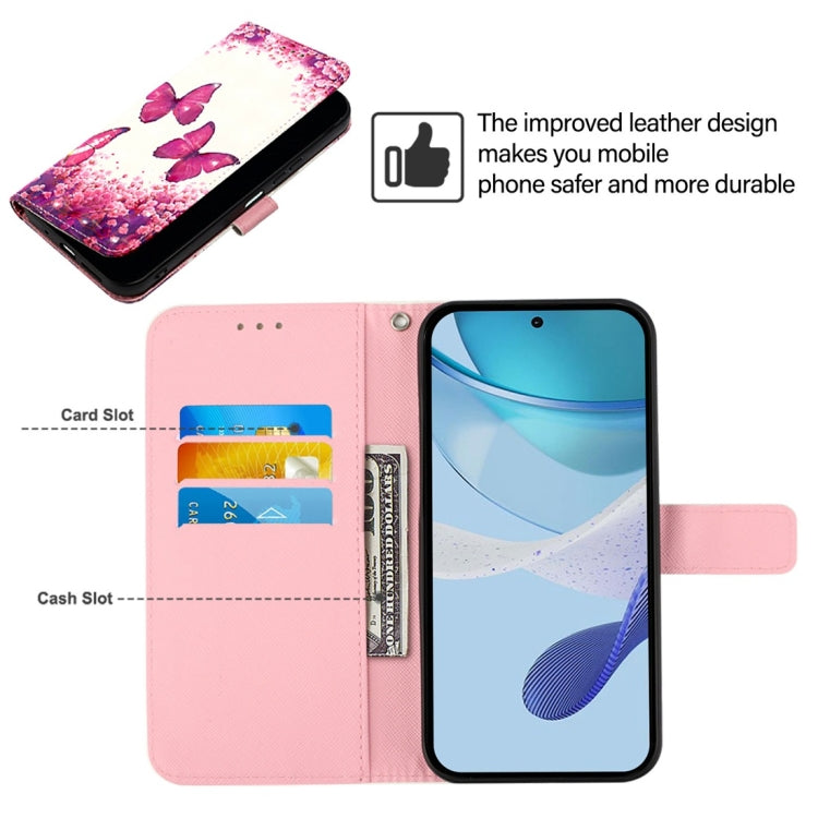 For Honor Magic6 Pro Global 3D Painting Horizontal Flip Leather Phone Case(Rose Butterfly) - Honor Cases by PMC Jewellery | Online Shopping South Africa | PMC Jewellery | Buy Now Pay Later Mobicred