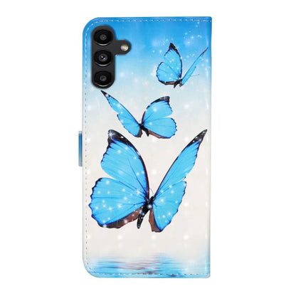 For Samsung Galaxy S25 5G Oil Embossed 3D Drawing Leather Phone Case(3 Butterflies) - Galaxy S25 5G Cases by PMC Jewellery | Online Shopping South Africa | PMC Jewellery | Buy Now Pay Later Mobicred