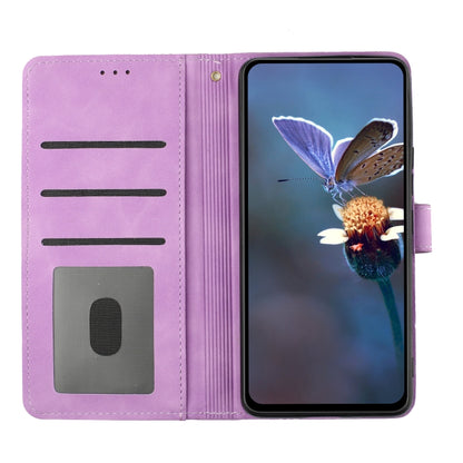 For Samsung Galaxy S25+ 5G Flower Embossing Pattern Leather Phone Case(Purple) - Galaxy S25+ 5G Cases by PMC Jewellery | Online Shopping South Africa | PMC Jewellery | Buy Now Pay Later Mobicred