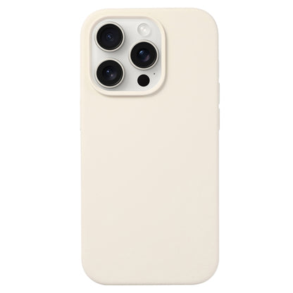 For iPhone 16 Pro Liquid Silicone Phone Case(Antique White) - iPhone 16 Pro Cases by PMC Jewellery | Online Shopping South Africa | PMC Jewellery | Buy Now Pay Later Mobicred