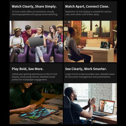 Teclast T65 Max Tablet PC 13 inch, 8GB+256GB,  Android 14 MediaTek Helio G99 Octa Core, 4G LTE Dual SIM - TECLAST by TECLAST | Online Shopping South Africa | PMC Jewellery | Buy Now Pay Later Mobicred