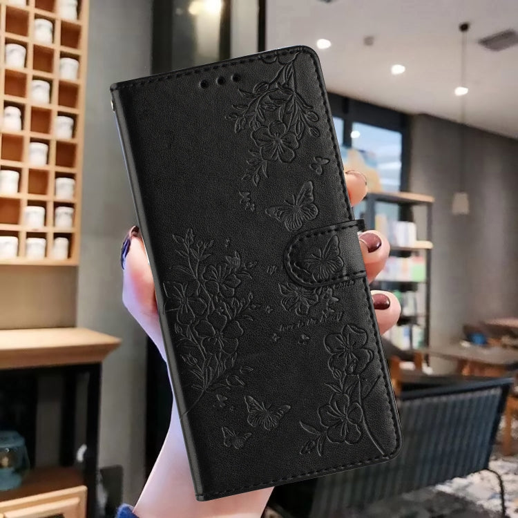 For Ulefone Note 14 Butterflies and Flowers Leather Phone Case(Black) - Ulefone Cases by PMC Jewellery | Online Shopping South Africa | PMC Jewellery | Buy Now Pay Later Mobicred
