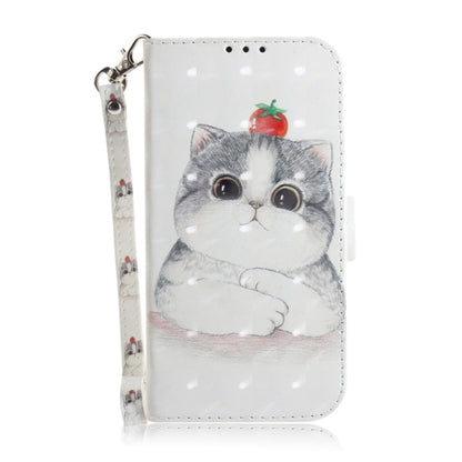 For Samsung Galaxy S25 5G 3D Colored Horizontal Flip Leather Phone Case(Cute Cat) - Galaxy S25 5G Cases by PMC Jewellery | Online Shopping South Africa | PMC Jewellery | Buy Now Pay Later Mobicred