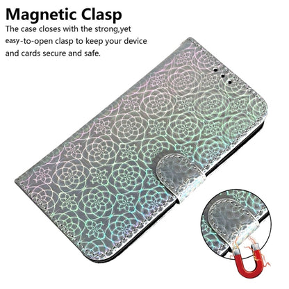 For Samsung Galaxy S25+ 5G Colorful Magnetic Buckle Leather Phone Case(Silver) - Galaxy S25+ 5G Cases by PMC Jewellery | Online Shopping South Africa | PMC Jewellery | Buy Now Pay Later Mobicred