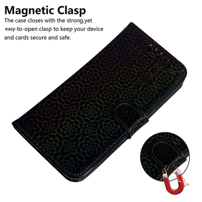 For Samsung Galaxy S25+ 5G Colorful Magnetic Buckle Leather Phone Case(Black) - Galaxy S25+ 5G Cases by PMC Jewellery | Online Shopping South Africa | PMC Jewellery | Buy Now Pay Later Mobicred