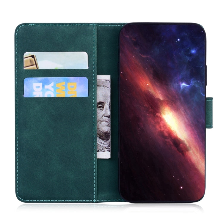 For Samsung Galaxy S25 5G Tiger Embossing Pattern Flip Leather Phone Case(Green) - Galaxy S25 5G Cases by PMC Jewellery | Online Shopping South Africa | PMC Jewellery | Buy Now Pay Later Mobicred