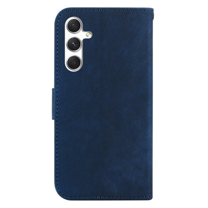 For Samsung Galaxy S25+ 5G Little Tiger Embossed Leather Phone Case(Dark Blue) - Galaxy S25+ 5G Cases by PMC Jewellery | Online Shopping South Africa | PMC Jewellery | Buy Now Pay Later Mobicred