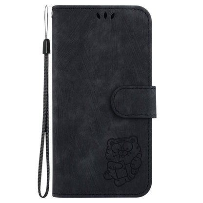 For Samsung Galaxy S25+ 5G Little Tiger Embossed Leather Phone Case(Black) - Galaxy S25+ 5G Cases by PMC Jewellery | Online Shopping South Africa | PMC Jewellery | Buy Now Pay Later Mobicred