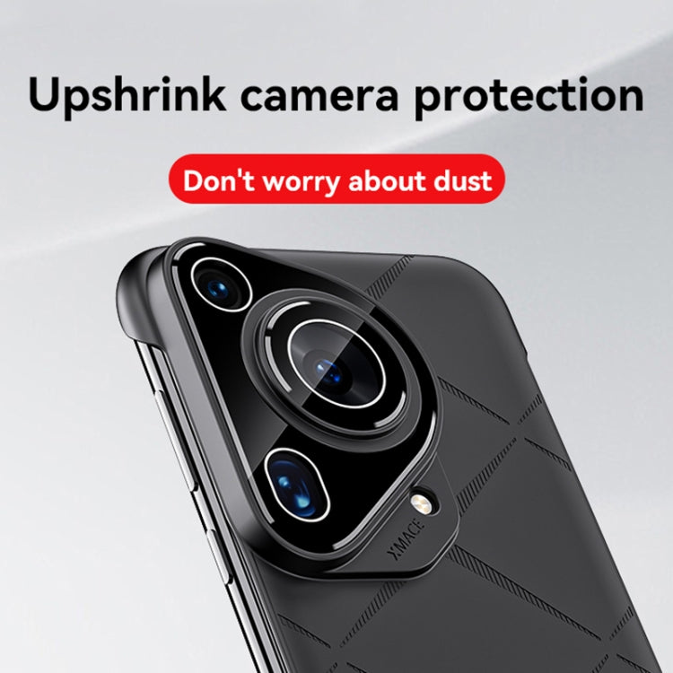 For Huawei Pura 70 Ultra Borderless Upshrink Camera Protection Magnetic Phone Case(Black) - Huawei Cases by PMC Jewellery | Online Shopping South Africa | PMC Jewellery | Buy Now Pay Later Mobicred