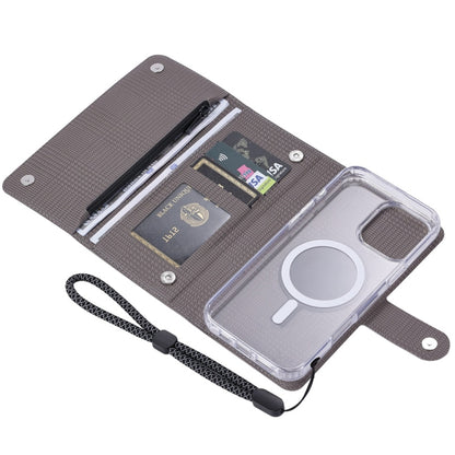 For iPhone 16 Pro ViLi GHB-C Series RFID MagSafe Magnetic Flip Leather Phone Case(Grey) - iPhone 16 Pro Cases by ViLi | Online Shopping South Africa | PMC Jewellery | Buy Now Pay Later Mobicred