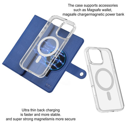 For iPhone 16 Pro ViLi GHB-C Series RFID MagSafe Magnetic Flip Leather Phone Case(Blue) - iPhone 16 Pro Cases by ViLi | Online Shopping South Africa | PMC Jewellery | Buy Now Pay Later Mobicred