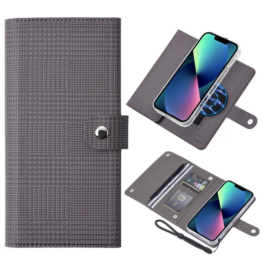 For iPhone 13 ViLi GHB-C Series RFID MagSafe Magnetic Flip Leather Phone Case(Grey) - iPhone 13 Cases by ViLi | Online Shopping South Africa | PMC Jewellery | Buy Now Pay Later Mobicred