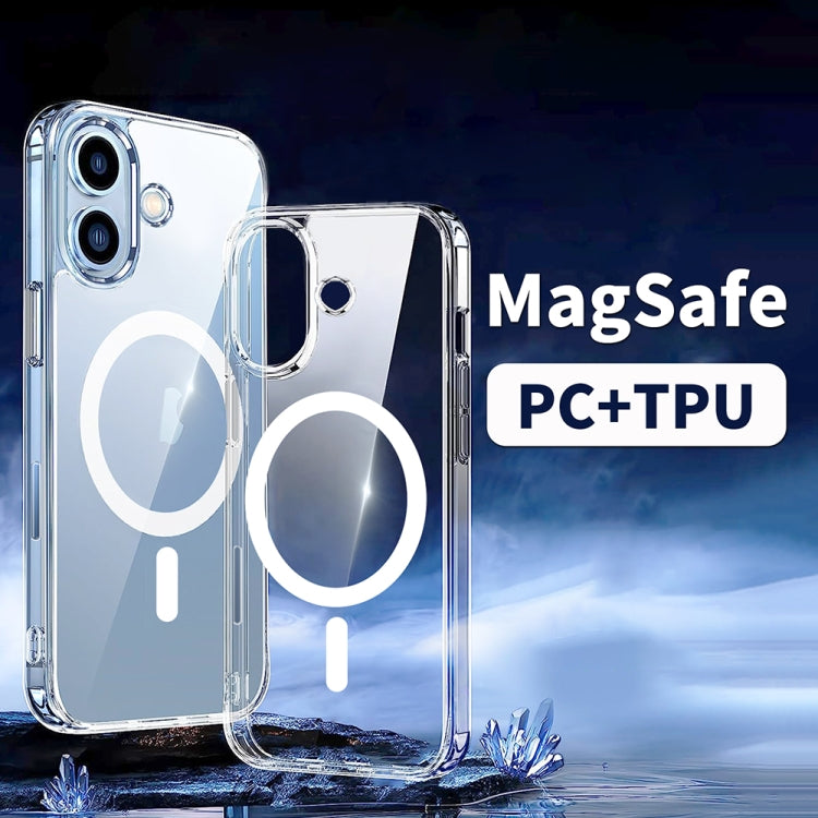 For iPhone 16 ViLi MAG-C Series MagSafe Magnetic PC + TPU Phone Case(Transparent) - iPhone 16 Cases by ViLi | Online Shopping South Africa | PMC Jewellery | Buy Now Pay Later Mobicred