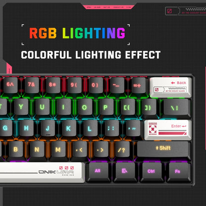 ONIKUMA G55 61 Keys RGB Colorful Lighting Wired Gaming Mechanical Keyboard(Black) - Wired Keyboard by ONIKUMA | Online Shopping South Africa | PMC Jewellery | Buy Now Pay Later Mobicred