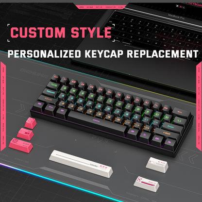 ONIKUMA G55 61 Keys RGB Colorful Lighting Wired Gaming Mechanical Keyboard(Black) - Wired Keyboard by ONIKUMA | Online Shopping South Africa | PMC Jewellery | Buy Now Pay Later Mobicred