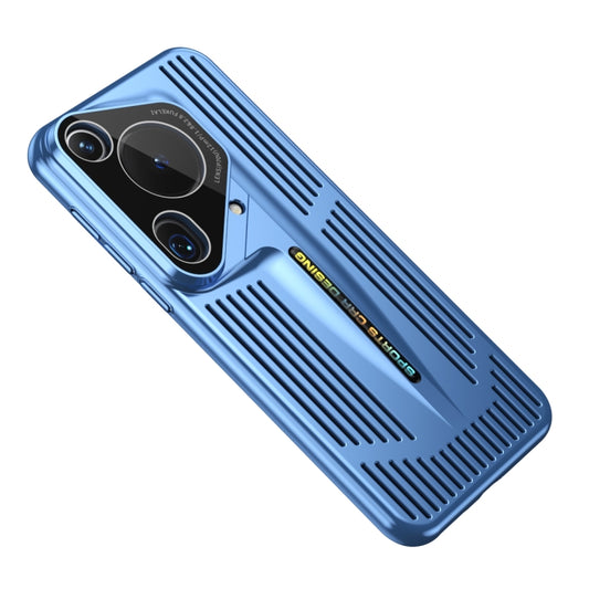 For Huawei Pura 70 Ultra Blade Cooling PC Full Coverage Phone Case(Blue) - Huawei Cases by PMC Jewellery | Online Shopping South Africa | PMC Jewellery | Buy Now Pay Later Mobicred