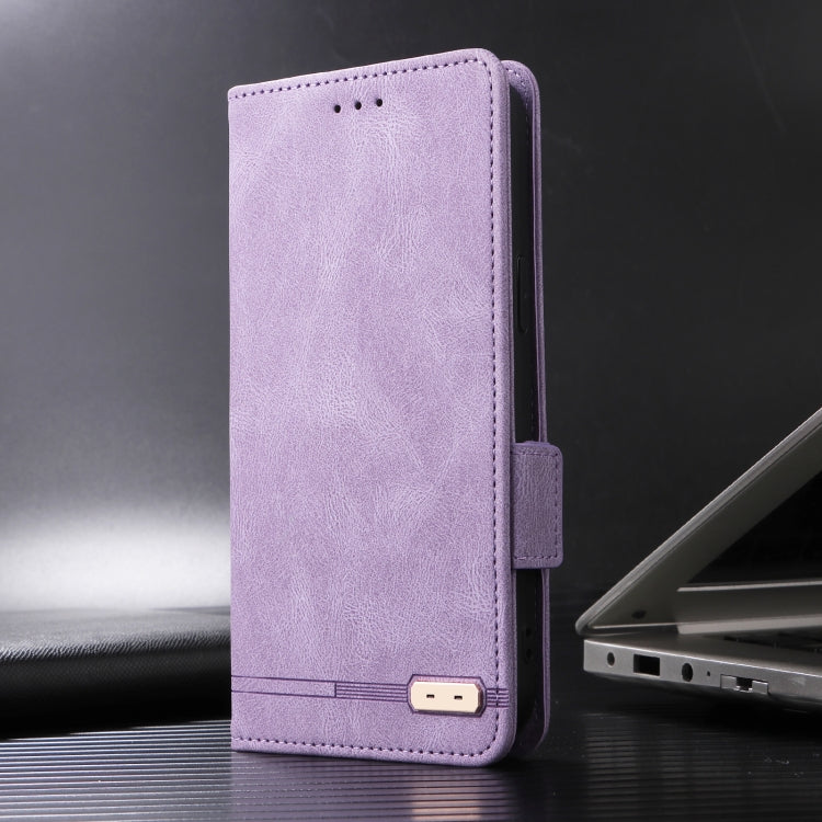 For iPhone 16 Magnetic Clasp Leather Phone Case(Purple) - iPhone 16 Cases by PMC Jewellery | Online Shopping South Africa | PMC Jewellery | Buy Now Pay Later Mobicred