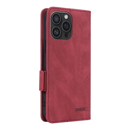 For iPhone 16 Pro Magnetic Clasp Leather Phone Case(Red) - iPhone 16 Pro Cases by PMC Jewellery | Online Shopping South Africa | PMC Jewellery | Buy Now Pay Later Mobicred