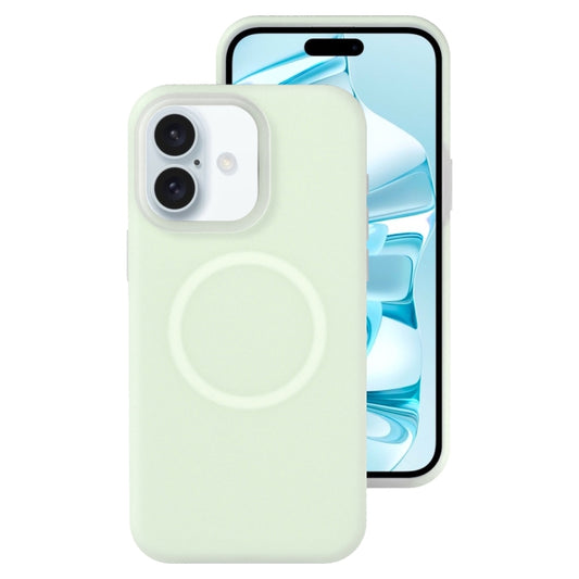 For iPhone 16 Jelly Liquid Silicone MagSafe Magnetic Phone Case(Mint Mambo) - iPhone 16 Cases by PMC Jewellery | Online Shopping South Africa | PMC Jewellery | Buy Now Pay Later Mobicred