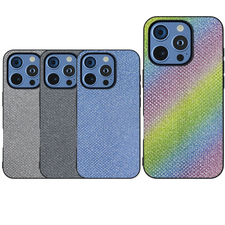 For iPhone 16 Pro Diamond Black Frame Phone Case(Rainbow Diamond) - iPhone 16 Pro Cases by PMC TechLife | Online Shopping South Africa | PMC TechLife | Buy Now Pay Later Mobicred