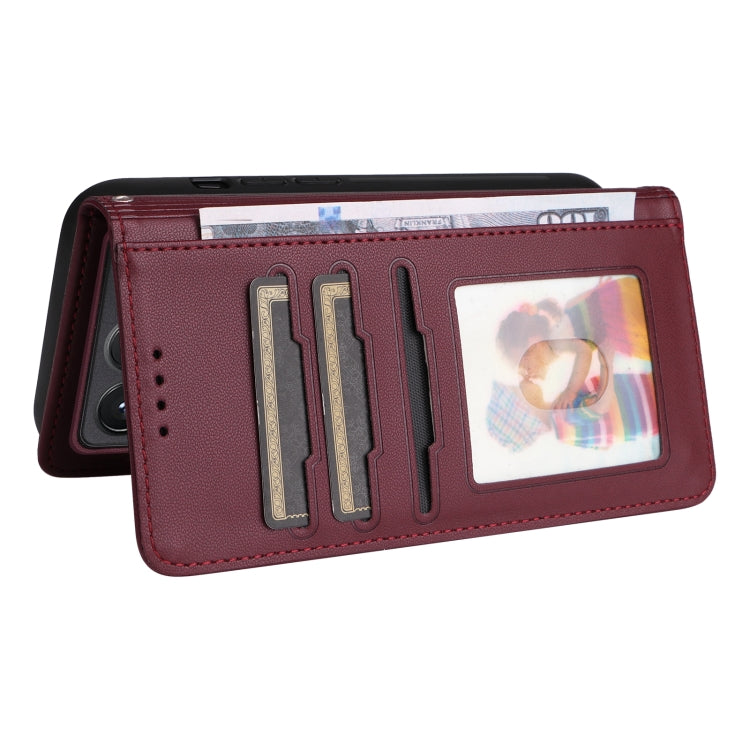 For Redmi K70 / K70 Pro BETOPNICE BN-005 2 in 1 Detachable Imitate Genuine Leather Phone Case(Wine Red) - K70 Pro Cases by BETOPNICE | Online Shopping South Africa | PMC Jewellery | Buy Now Pay Later Mobicred