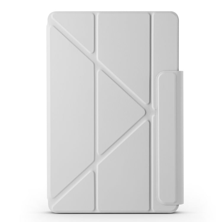 For Huawei MatePad Pro 12.2 2024 Fixed Buckle Magnetic Deformation Leather Tablet Case(Grey) - Huawei by PMC TechLife | Online Shopping South Africa | PMC TechLife | Buy Now Pay Later Mobicred