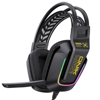 ONIKUMA X13 RGB Colorful Lighting Wired Gaming Headset with Microphone, Length:2.2m(Black) - Multimedia Headset by ONIKUMA | Online Shopping South Africa | PMC Jewellery | Buy Now Pay Later Mobicred