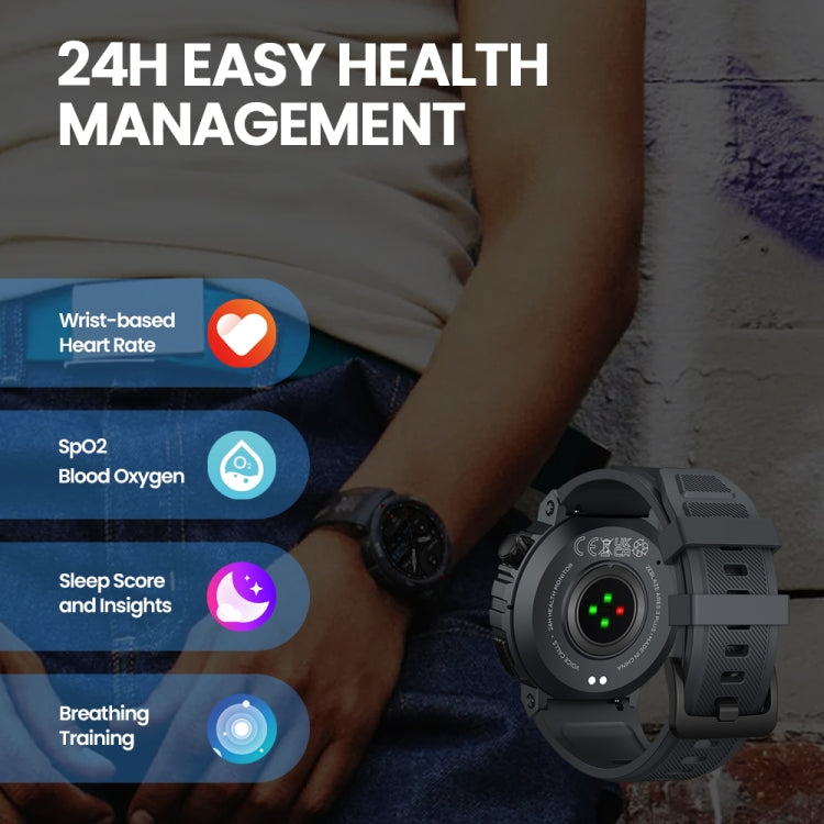 Zeblaze Ares 3 Plus 1.43 inch Fitness & Wellness Smart Watch Supports 24H Health Monitoring(Wild Green) - Smart Watches by Zeblaze | Online Shopping South Africa | PMC Jewellery | Buy Now Pay Later Mobicred