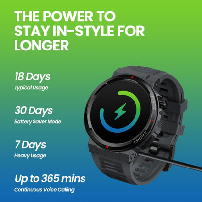 Zeblaze Ares 3 Plus 1.43 inch Fitness & Wellness Smart Watch Supports 24H Health Monitoring(Wild Green) - Smart Watches by Zeblaze | Online Shopping South Africa | PMC Jewellery | Buy Now Pay Later Mobicred