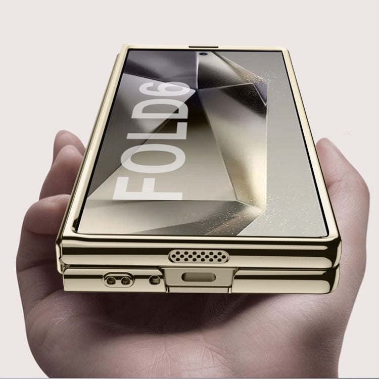 For Samsung Galaxy Z Fold6 GKK Big Hole Electroplating Phantom Full Coverage Phone Case(Gold) - Galaxy Z Fold6 5G Cases by GKK | Online Shopping South Africa | PMC Jewellery | Buy Now Pay Later Mobicred