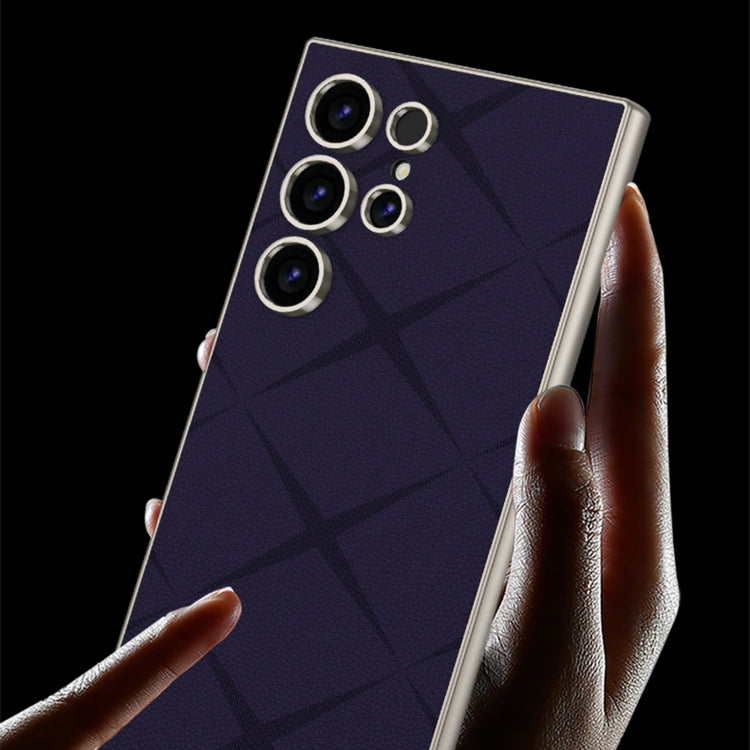 For Samsung Galaxy S23 Ultra 5G GKK Asterism Metal Paint Skin Feel Leather Full Coverage Phone Case, Not Included Pen(Purple) - Galaxy S23 Ultra 5G Cases by GKK | Online Shopping South Africa | PMC Jewellery | Buy Now Pay Later Mobicred